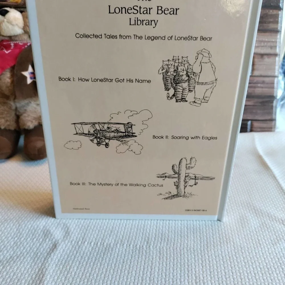 The legend of lone Star bear book and plush bear